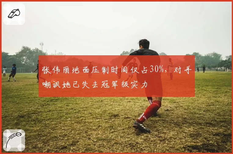 张伟丽地面压制时间仅占30%,对手嘲讽她已失去冠军级实力